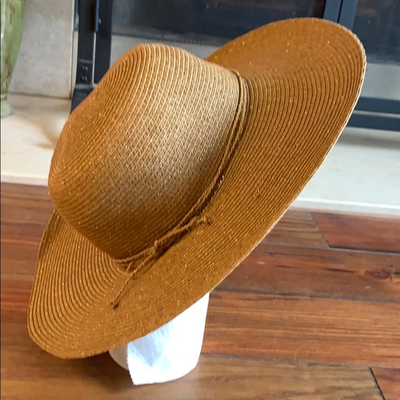 August Hats Accessories - August Hats gold metalic sun hat